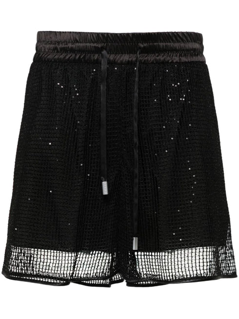 pantalones cortos adornados con lentejuelas